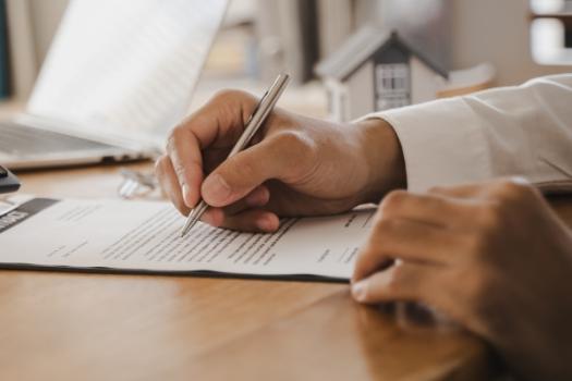 Signing contract