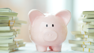 Global Insurer Agrees to Pay COVID-19 Business Interruption Claims Pink piggy bank with cash around it