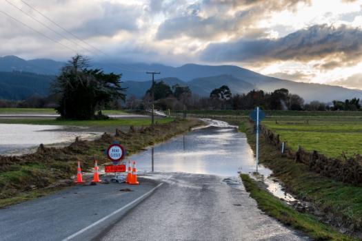 Flooded road