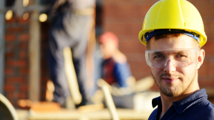 Construction worker in site