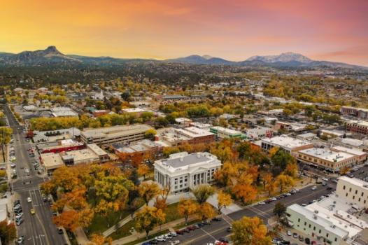 Aerial view of Prescott Square Arizona