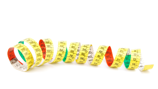 Curly measuring tape