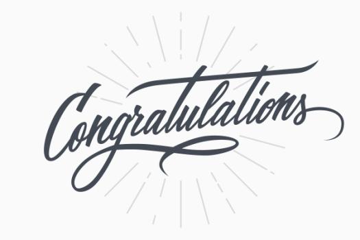 Congratulations