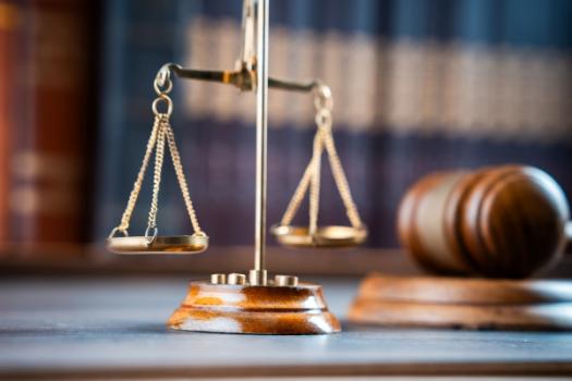 Scales and gavel