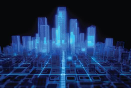 High tech skyscrapers