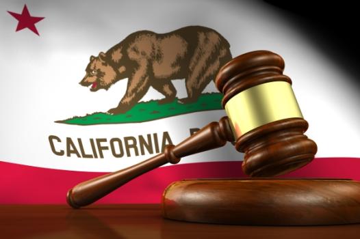 California flag gavel