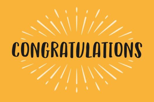 Congratulations