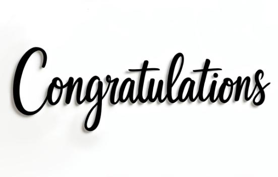Congratulations