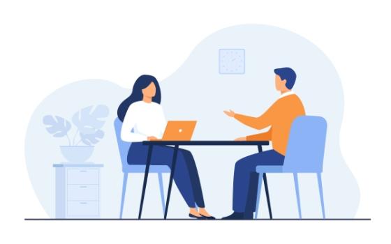 Illustration of interview