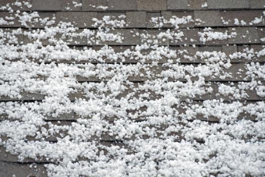Hail on roof