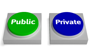 Public and Private buttons