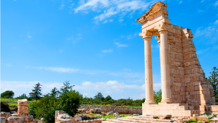 Archaic ruins of sanctuary of apollo hylates