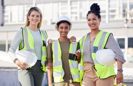 Women construction workers