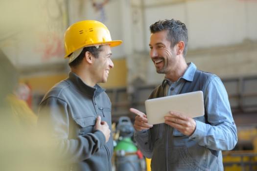 Construction Workers smiling