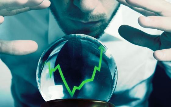 Forecast chart crystal ball