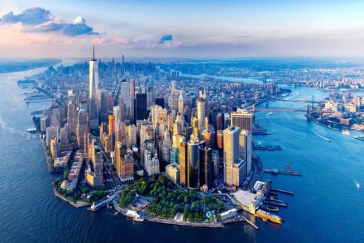 Aerial view of Manhattan
