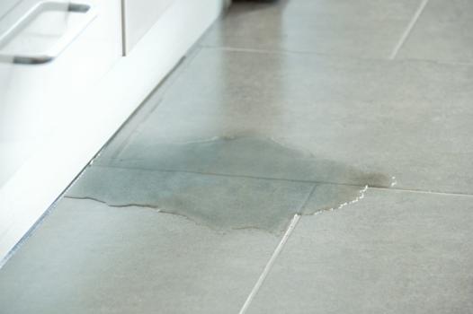Water leak on floor