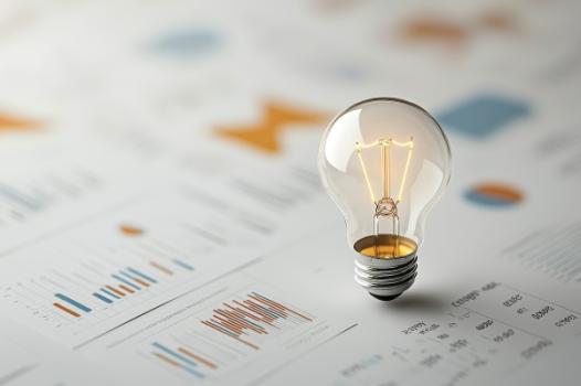 Lightbulb on insights